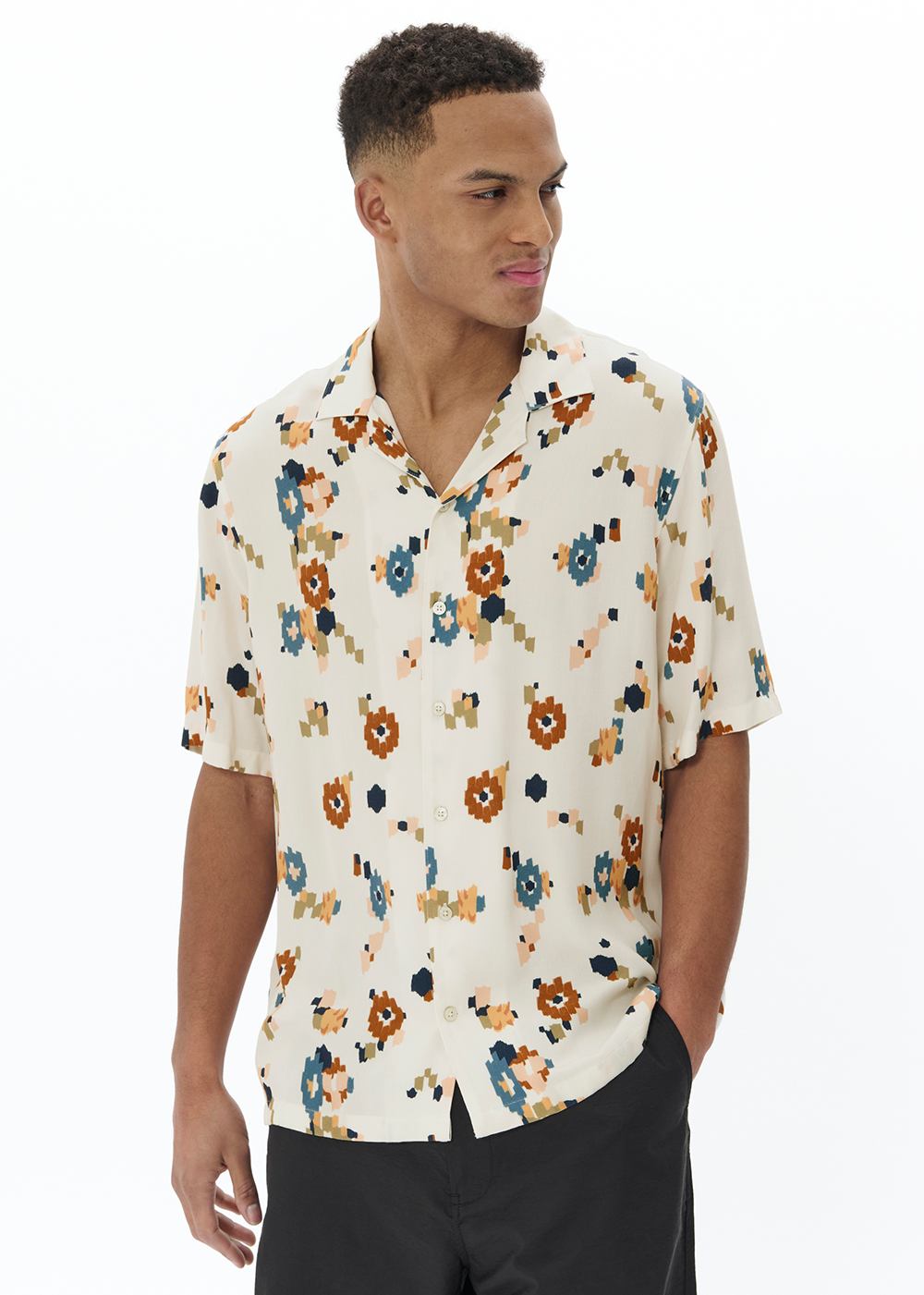 Klampo Short Sleeve Shirt - Nuthatch- Matinique Canada - Danali