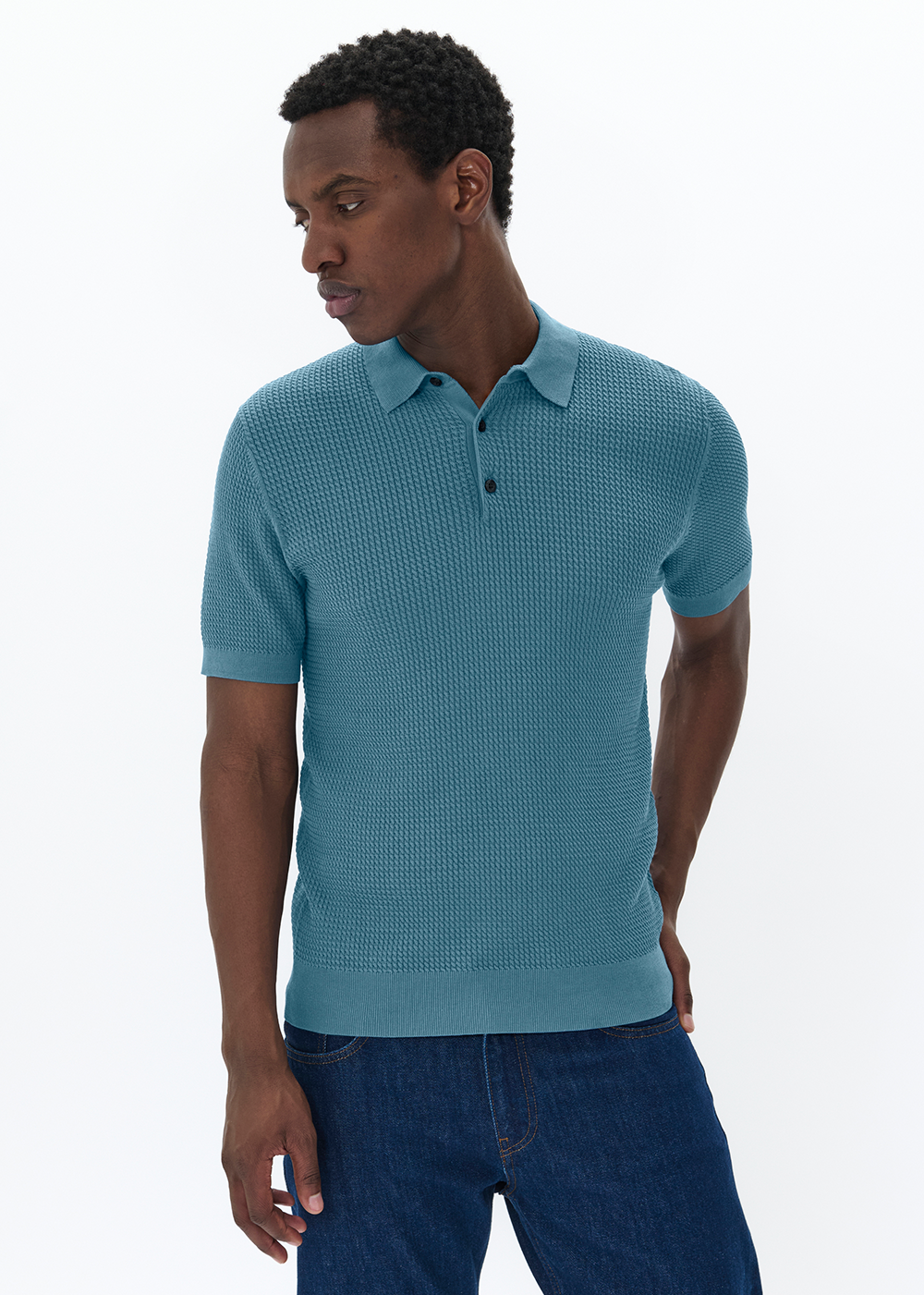 Knit Polo - Blue Fusion - Matinique Canada - Danali