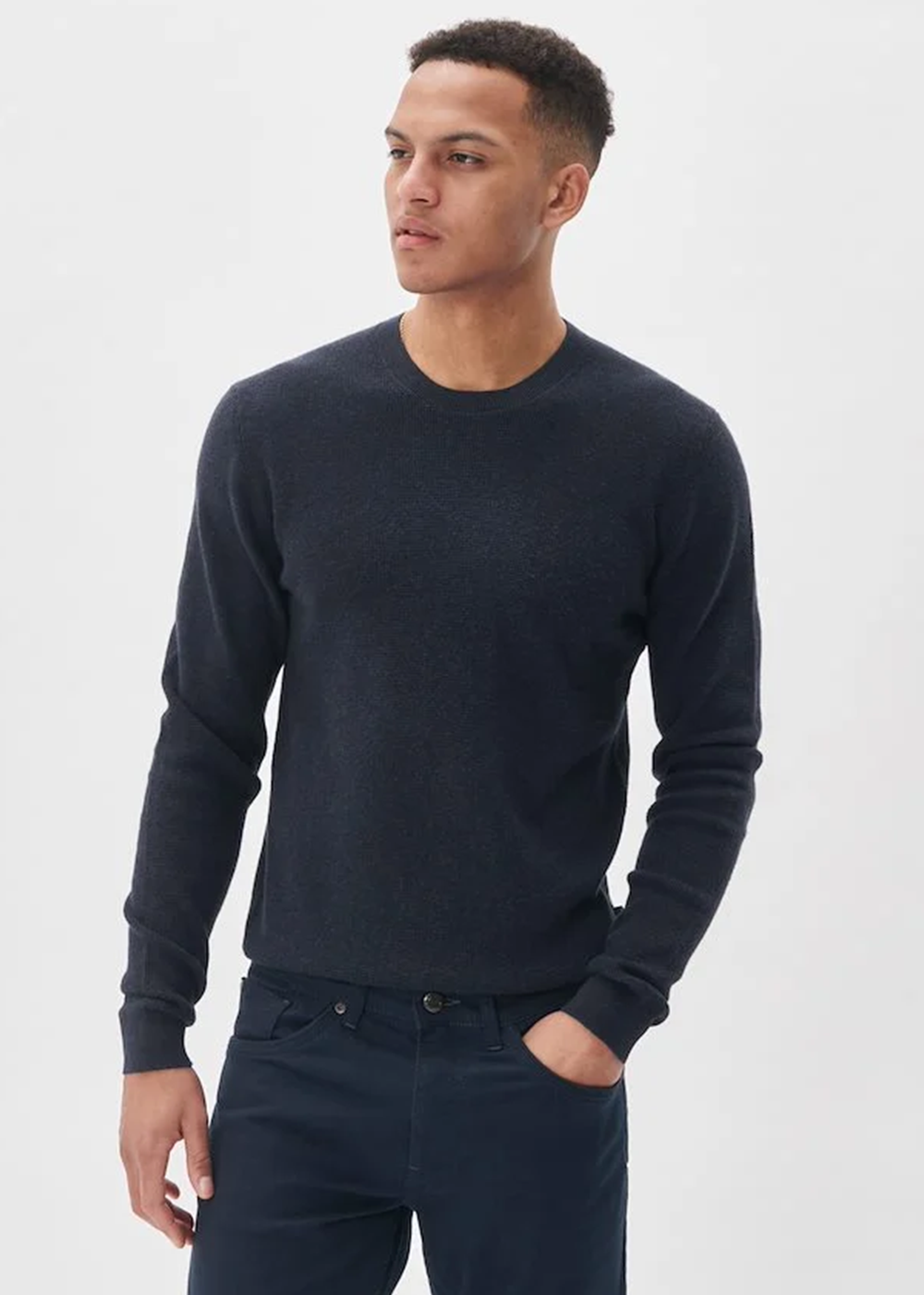 Lagoon Sweater - Dark Navy Melange - Matinique Canada - Danali