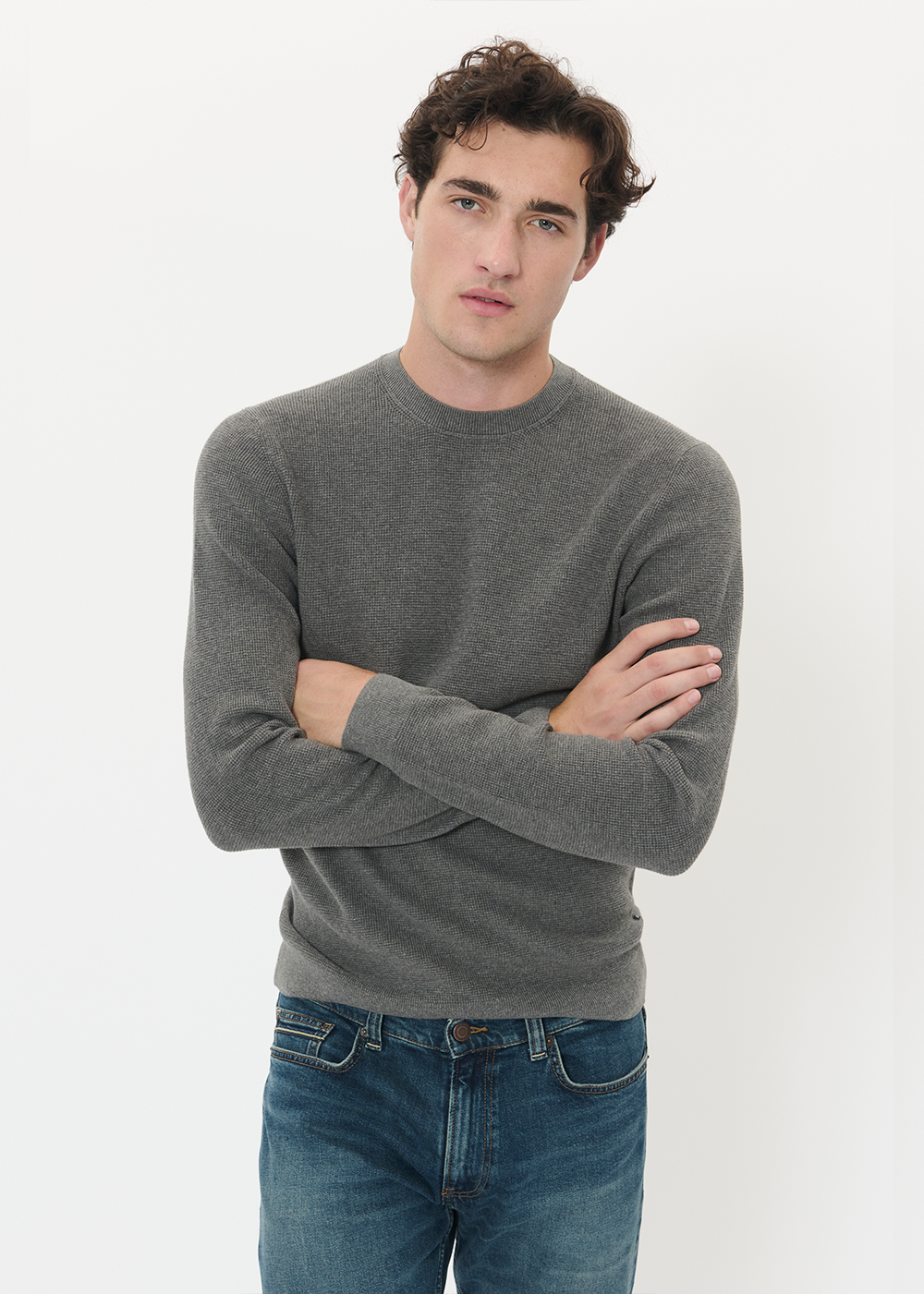 Lagoon Sweater - Medium Grey Melange - Matinique Canada - Danali