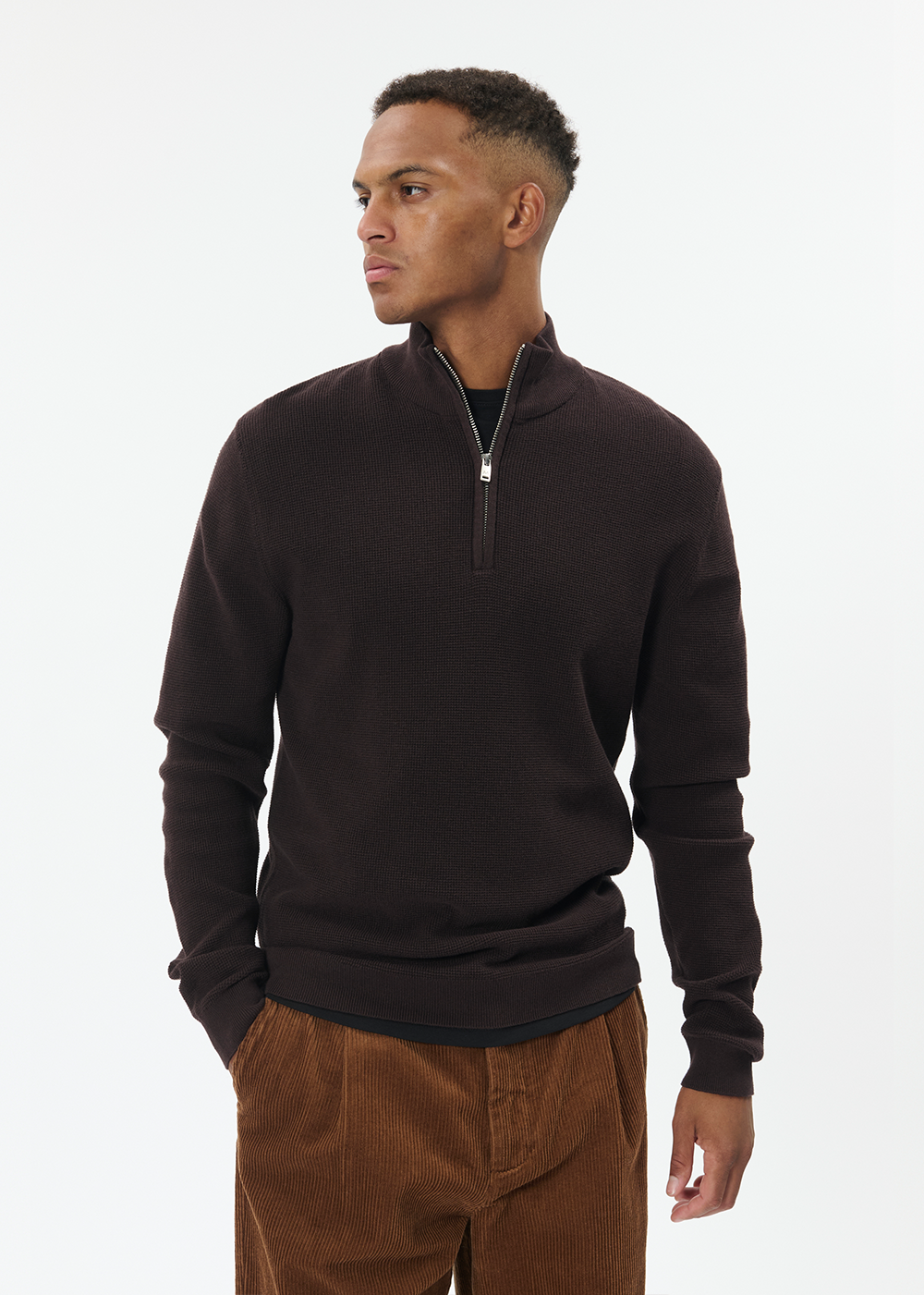 Lagoon Zip Sweater- Ganache - Matinique Canada - Danali