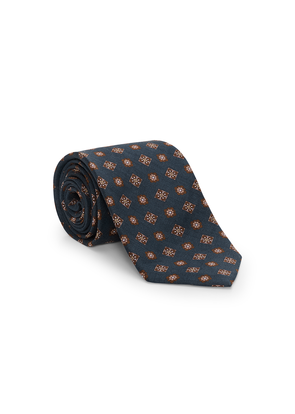 Linen Printed Neck Tie - Salute - Matinique Canada - Danali