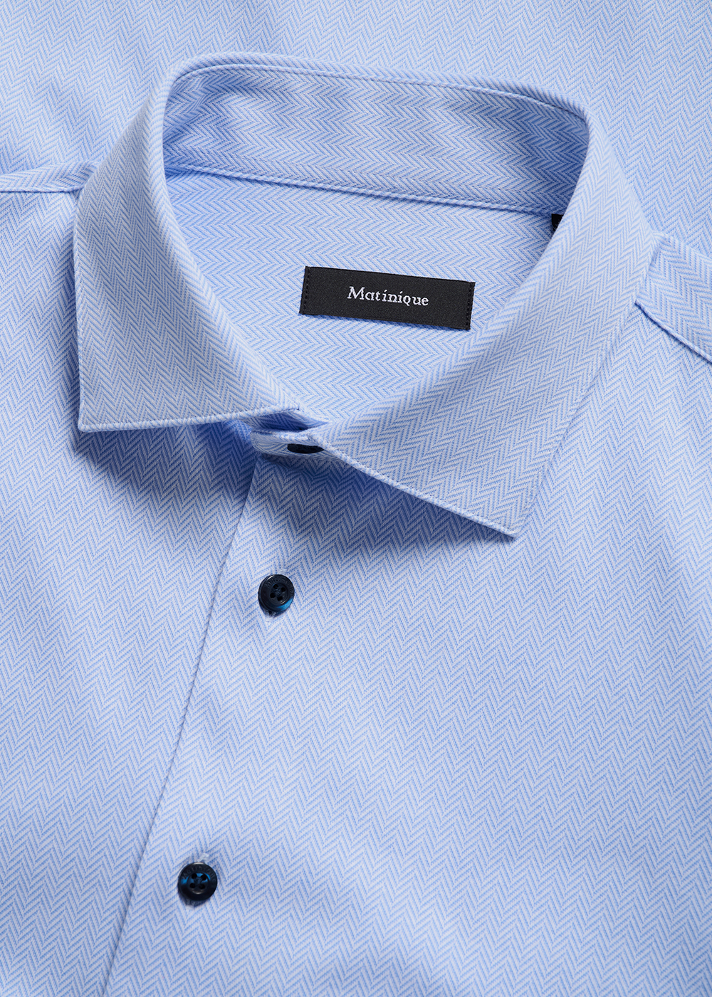Marc Long Sleeve Shirt - Chambray Blue - Matinique Canada - Danali