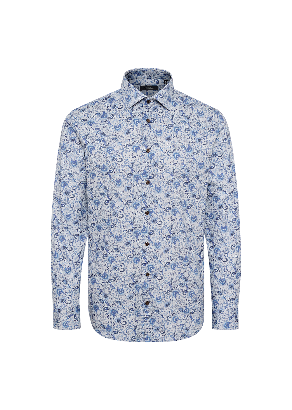 Marc Long Sleeve Shirt - Navy Peony - Matinique Canada - Danali