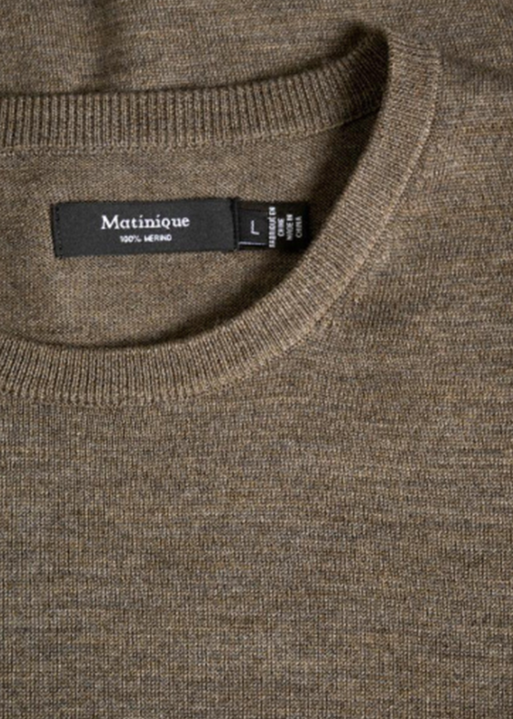 Margrate Merino Sweater - Canteen Melange - Matinique Canada - Danali