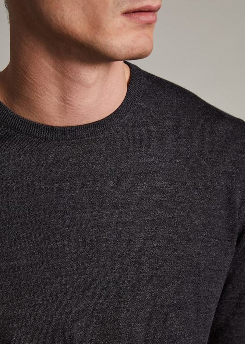 Margrate Merino Sweater - Dark Grey Melange - Matinique Canada - Danali