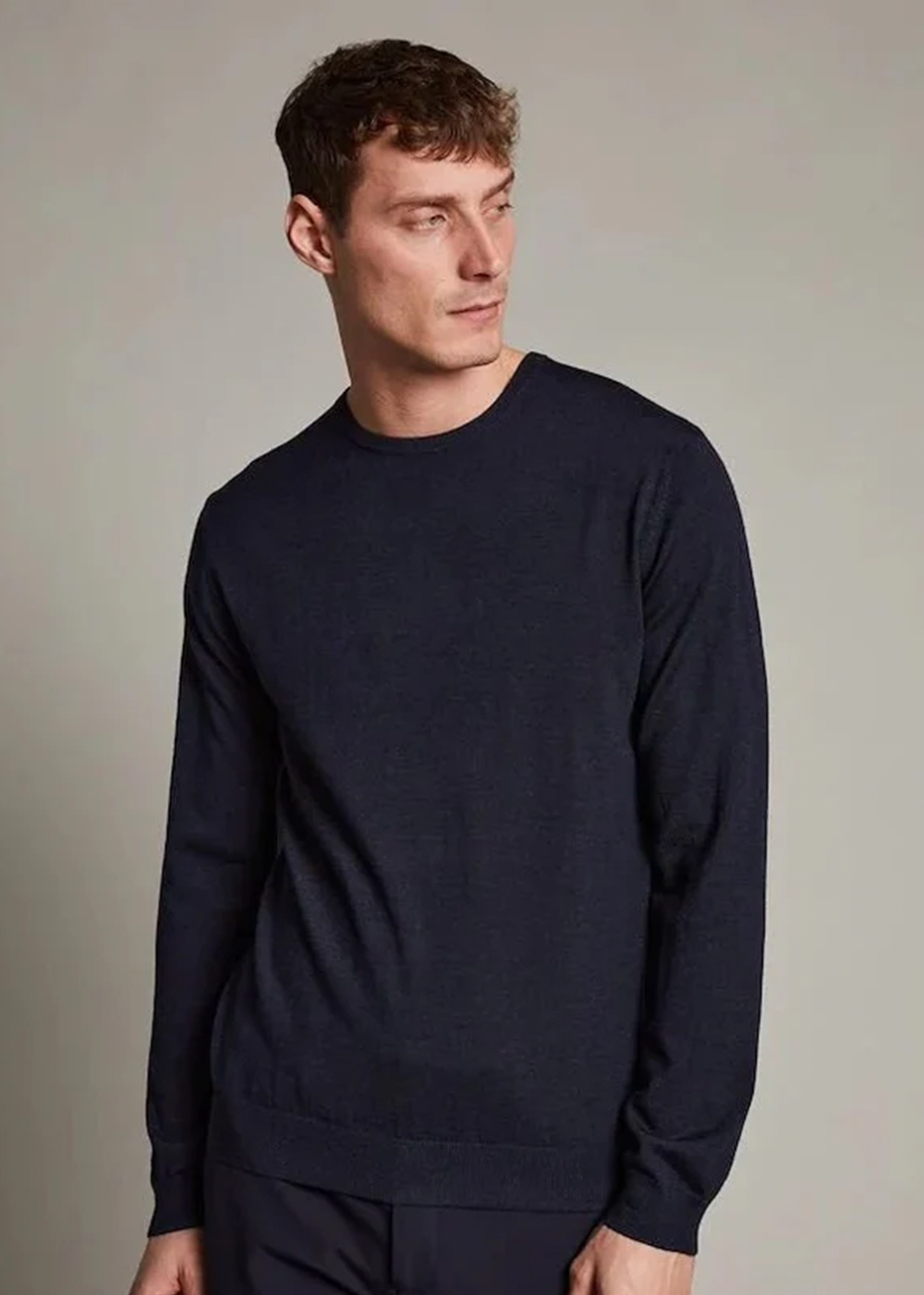 Margrate Merino Sweater - Dark Navy - Matinique Canada - Danali