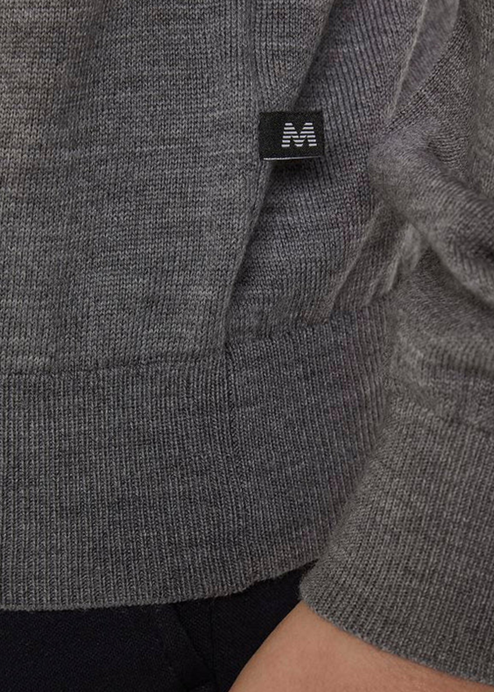 Margrate Merino Sweater - Medium Grey Melange - Matinique Canada - Danali