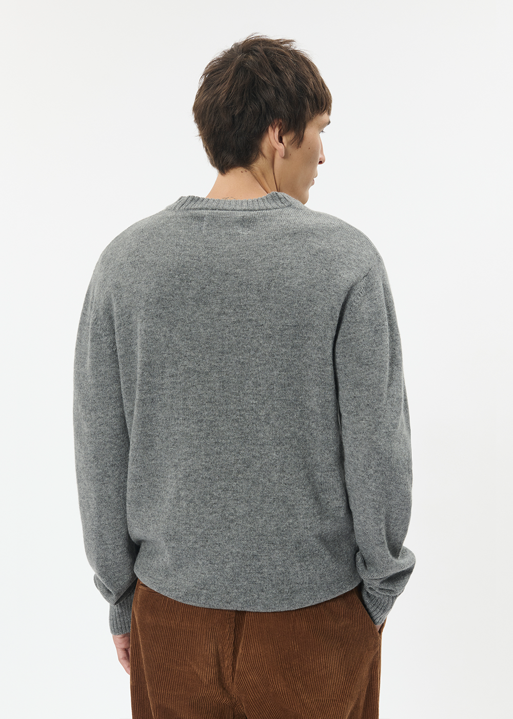 Maxwell Sweater - Medium Grey Melange - Matinique Canada - Danali
