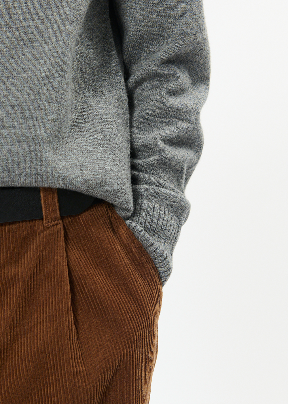 Maxwell Sweater - Medium Grey Melange - Matinique Canada - Danali