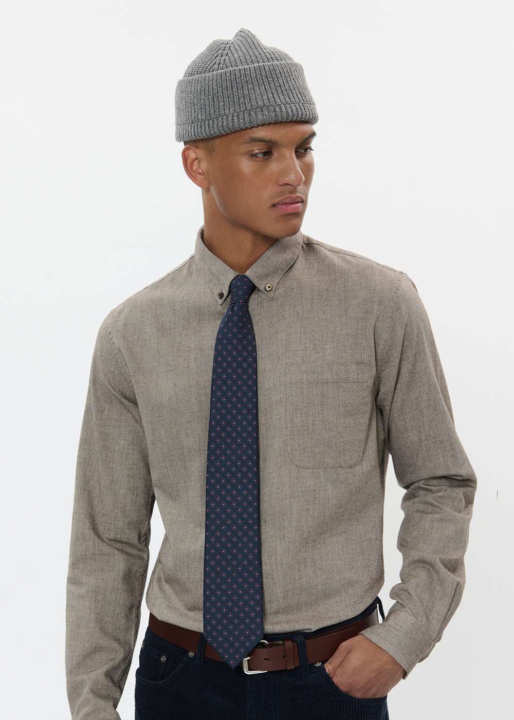 Navy Tie - Dark Navy - Matinique Canada - Danali