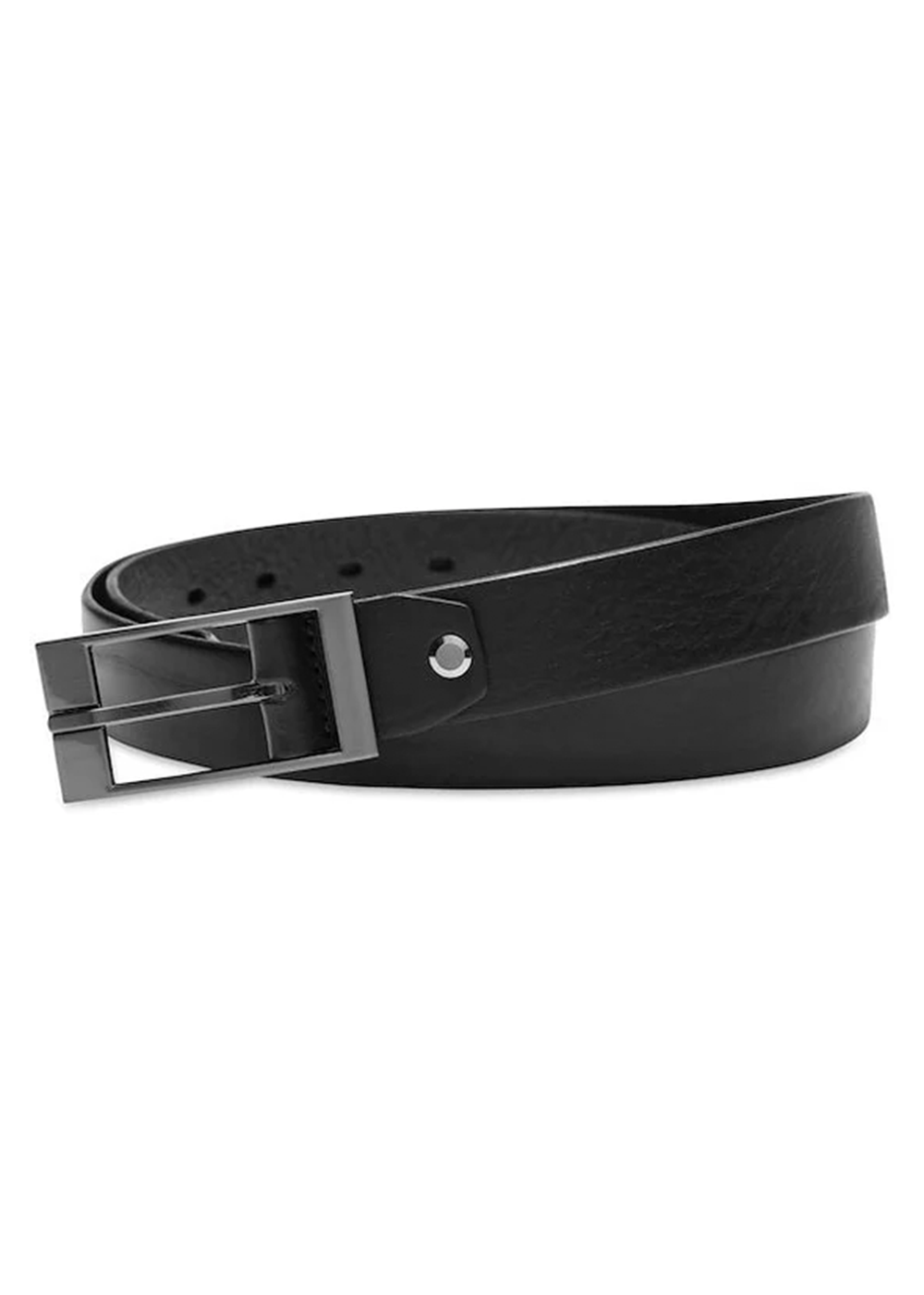 Plainum Leather Belt - Black - Matinique Canada - Danali