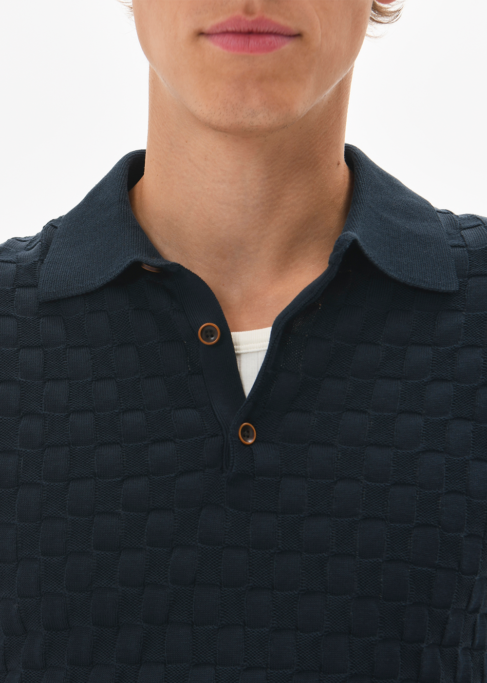Polo Knit Heritage Shirt - Dark Navy - Matinique Canada - Danali