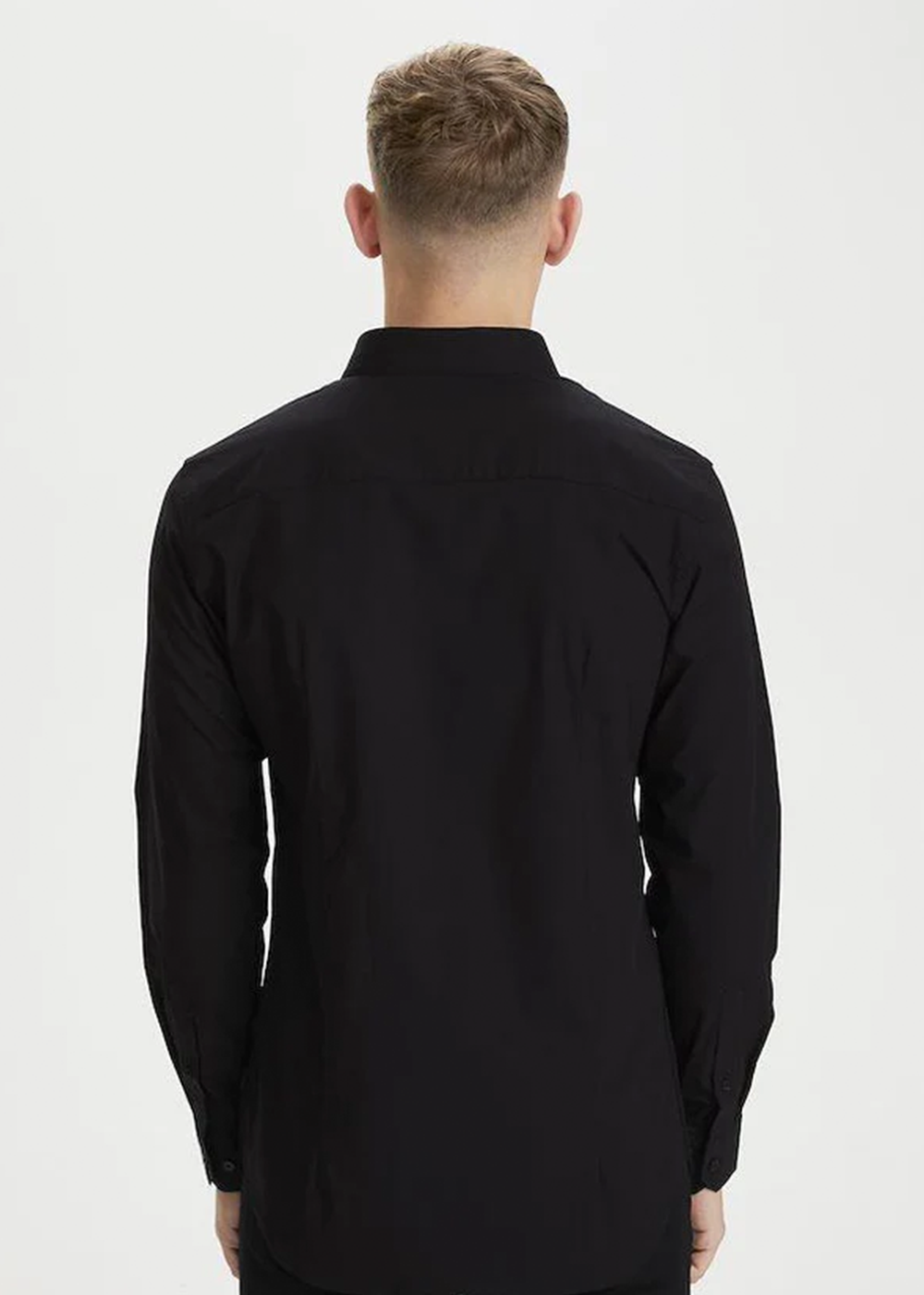Robo Stretch Poplin Shirt - Black - Matinique Canada - Danali