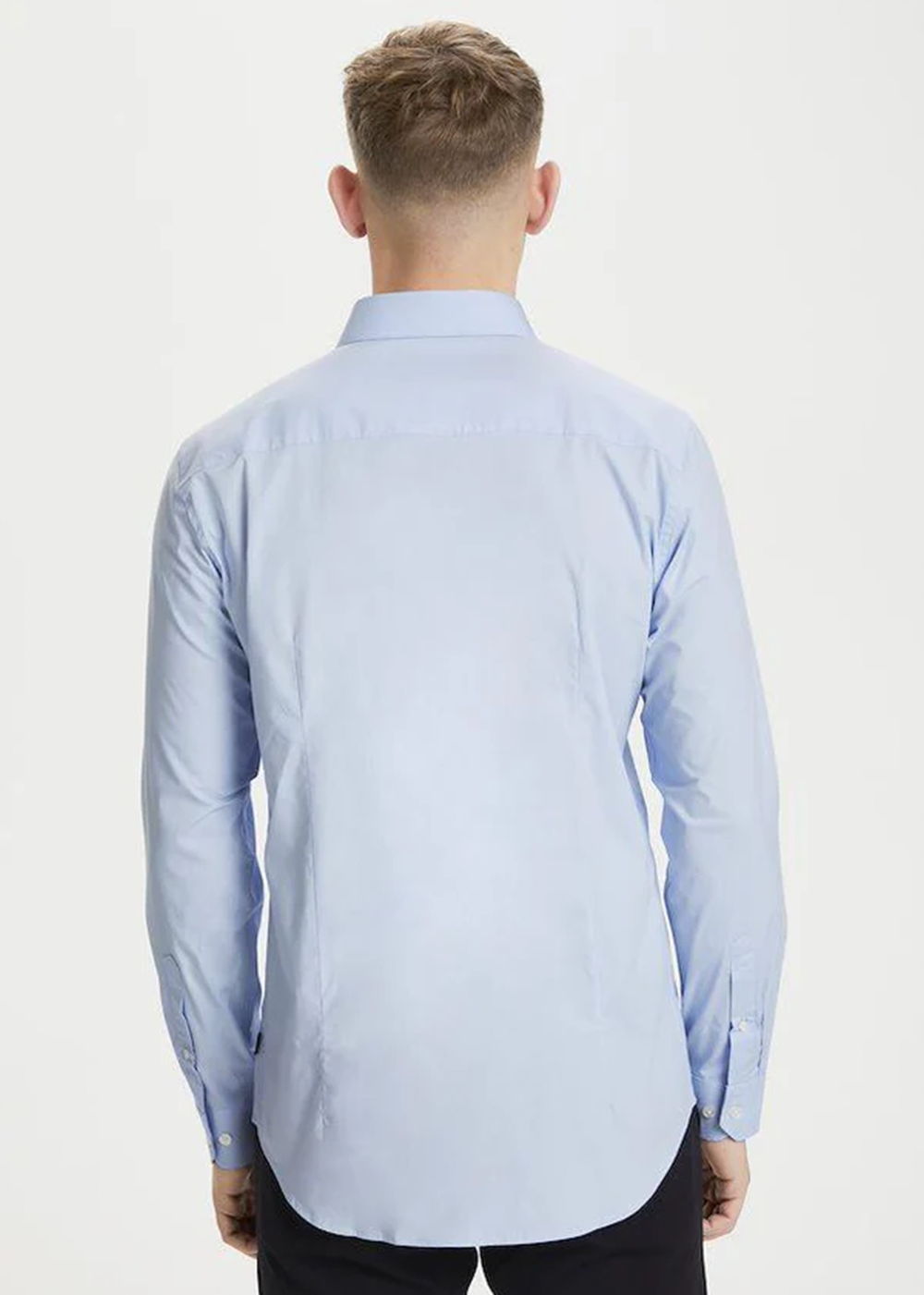 Robo Stretch Poplin Shirt - Chambrey Blue - Matinique Canada - Danali