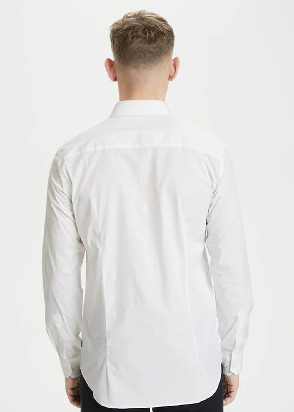 Robo Stretch Poplin Shirt - White - Matinique Canada - Danali