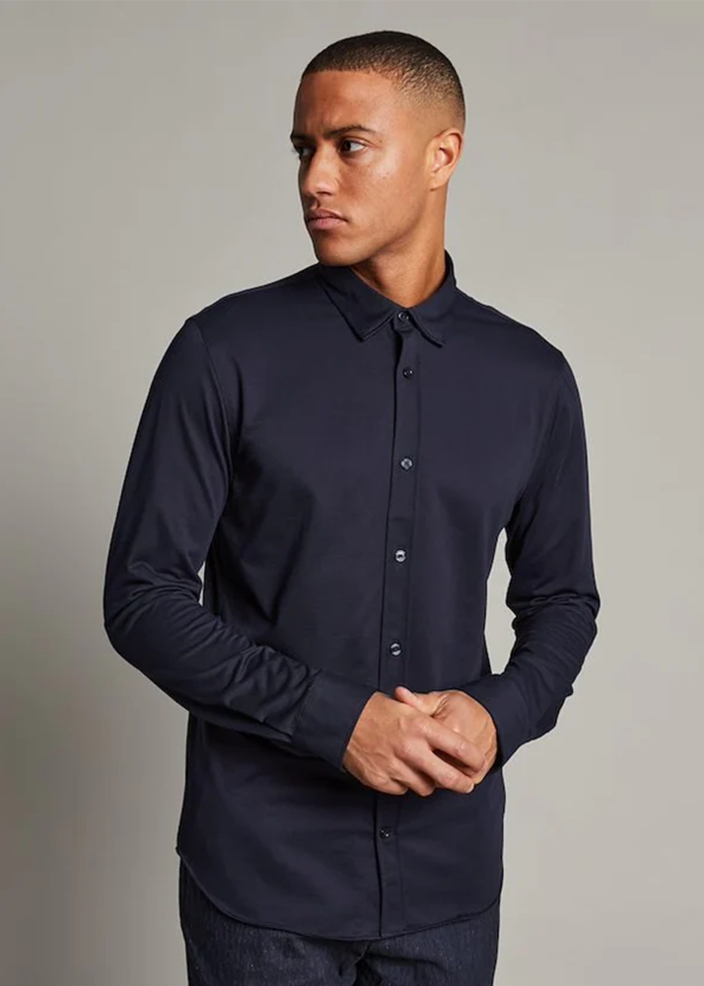 Trostol Button Up Shirt - Dark Navy - Matinique Canada - Danali