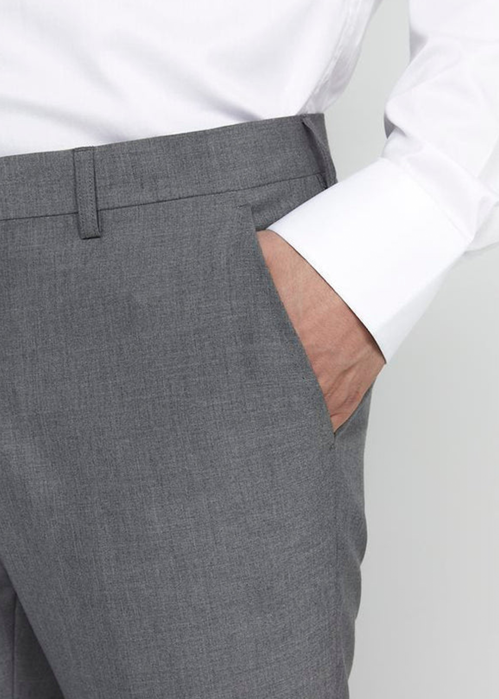 Vincent Stretch Pants - Medium Grey Melange - Matinique Canada - Danali