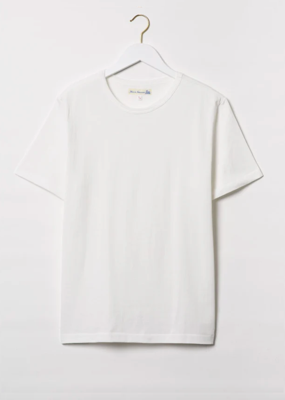 215 Loopwheeled T-Shirt - White - Merz b. Schwanen Canada - Danali