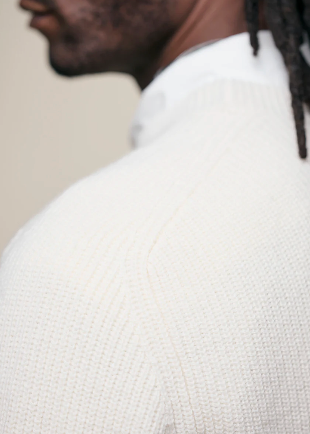 Cashmere Merino Ribbed Pullover - Nature - Merz b. Schwanen Canada - Danali