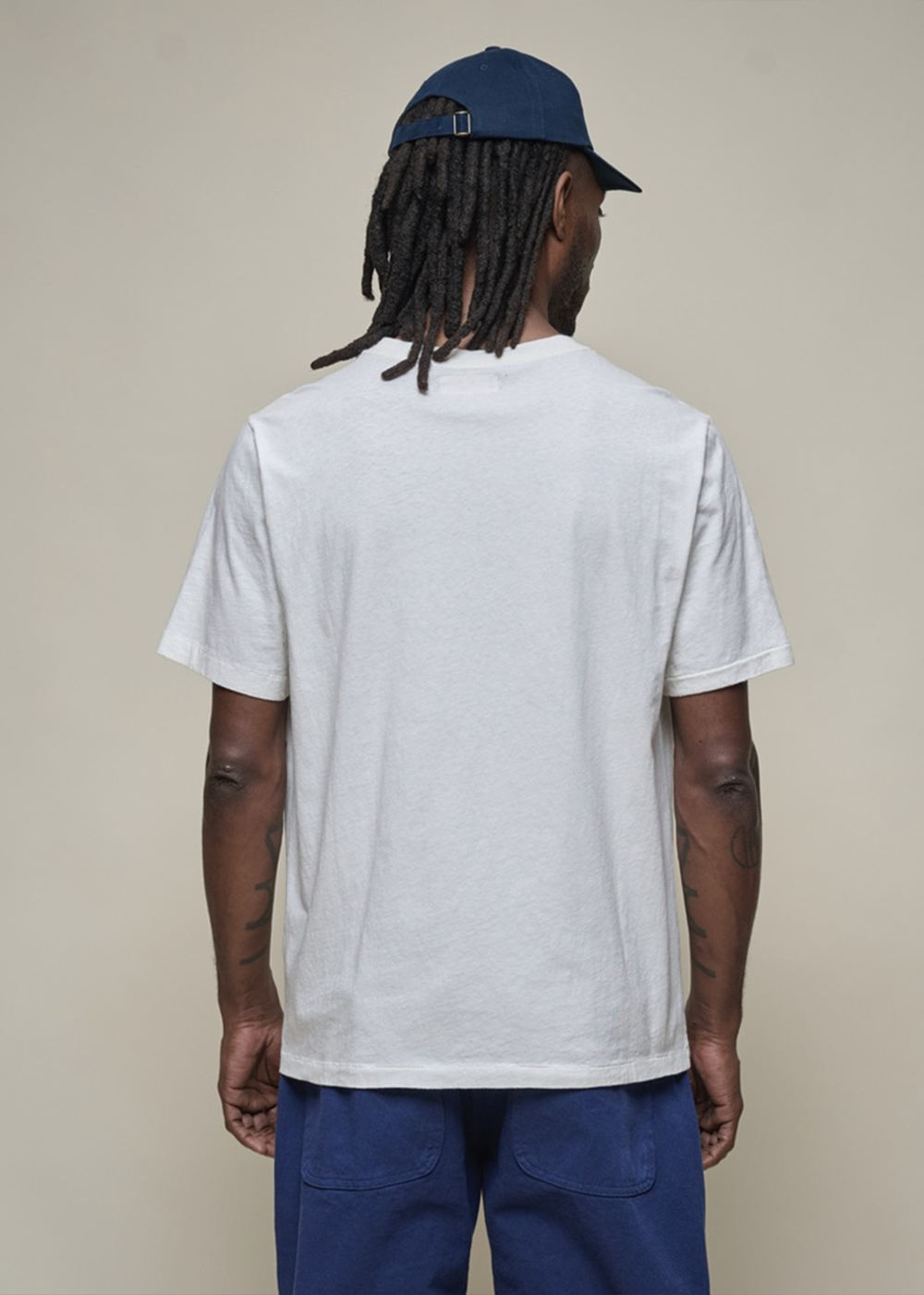 Cotton-Hemp Light Relaxed Fit T-Shirt - White - Merz b. Schwanen Canada - Danali