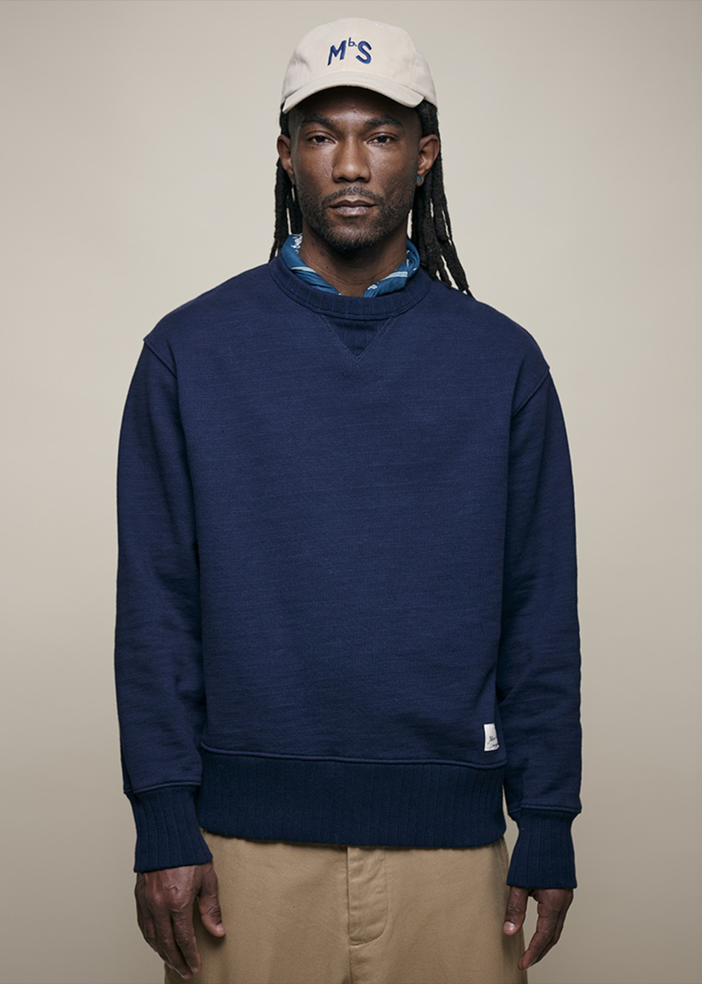 Rugged Fleece Sweatshirt - Dark Navy - Merz b. Schwanen Canada - Danali