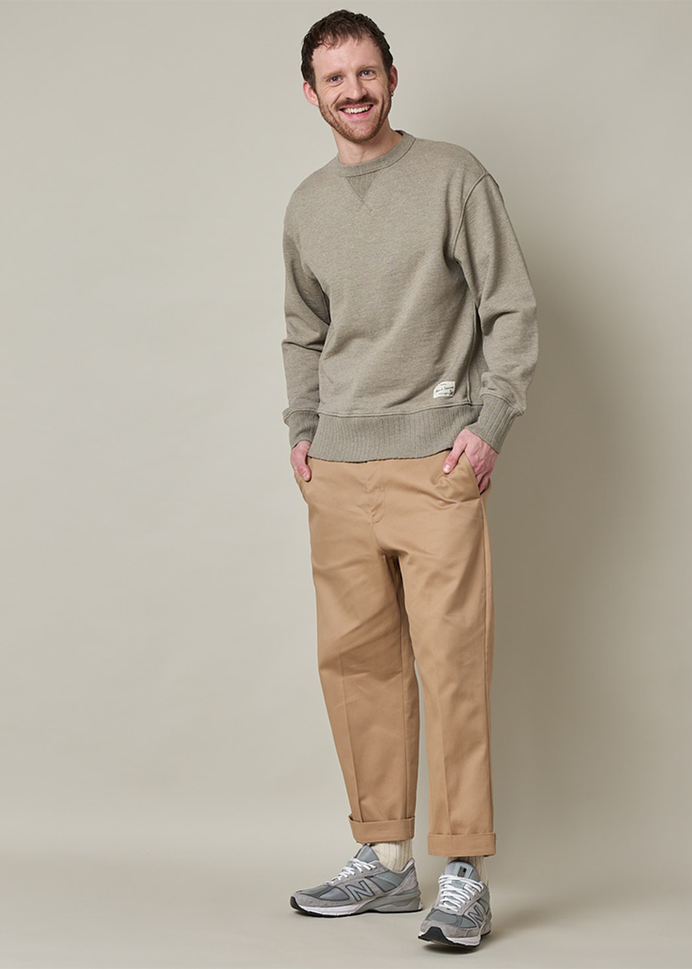 Rugged Fleece Sweatshirt - Grey Melange Vintage - Merz b Schwanen Canada - Danali