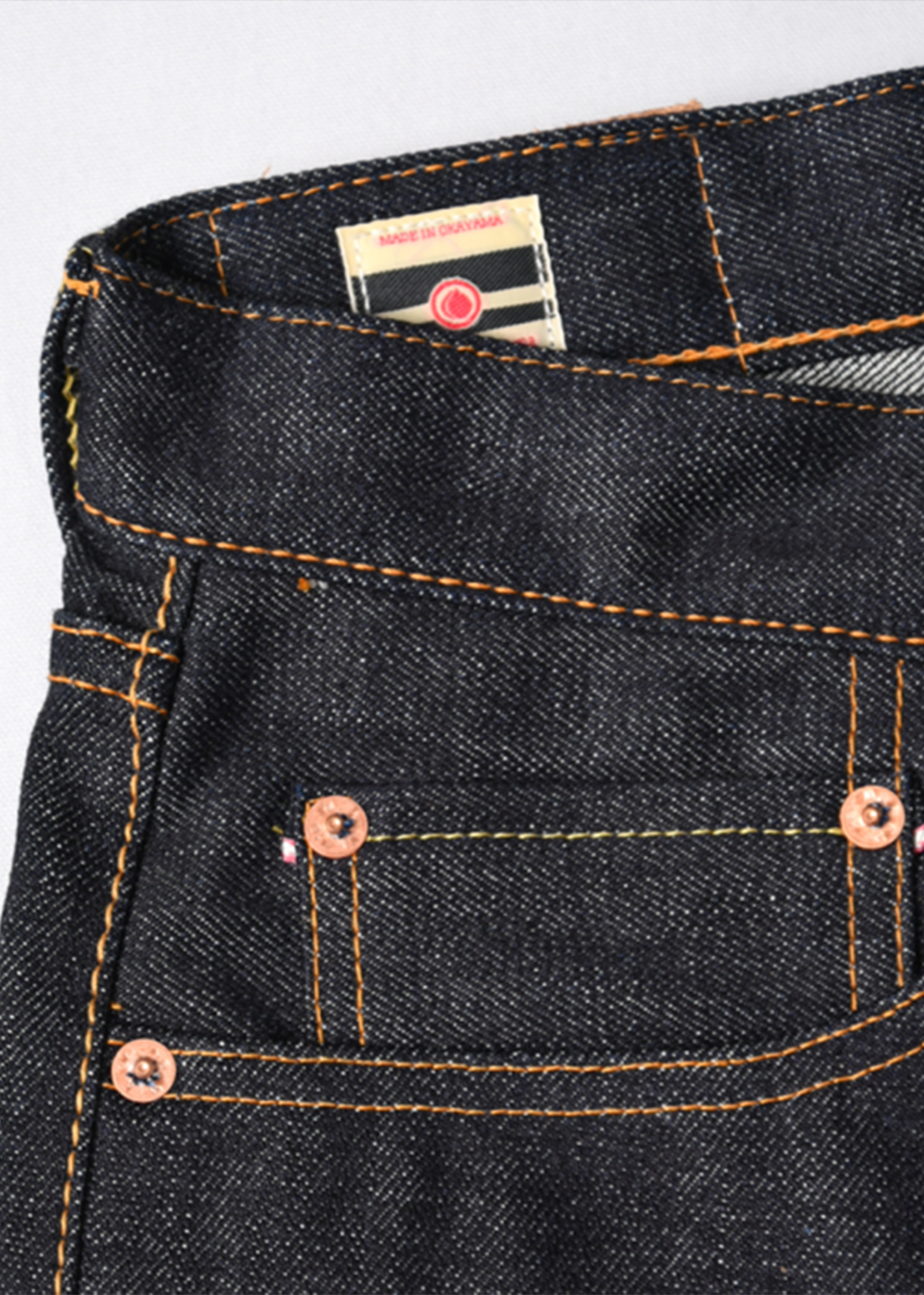 15.7oz Zimbabwe Cotton GTB Natural Taper Jean - Indigo - Momotaro Canada - Danali
