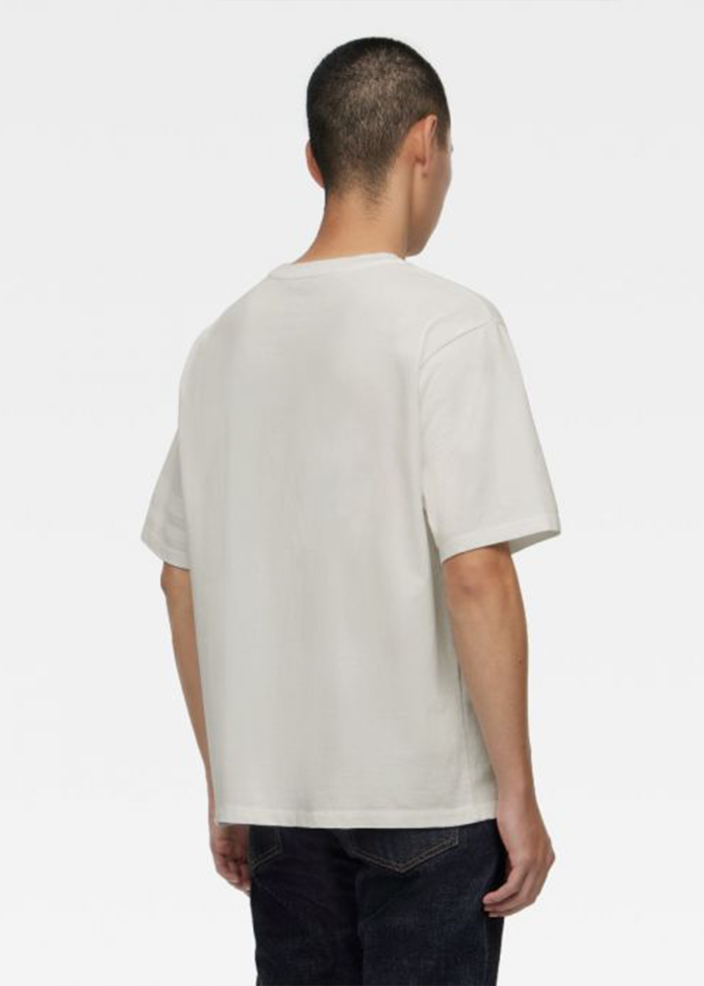 Zimbabwe Cotton Short Sleeve Battle Stripe T-Shirt - White - Momotaro Canada - Danali