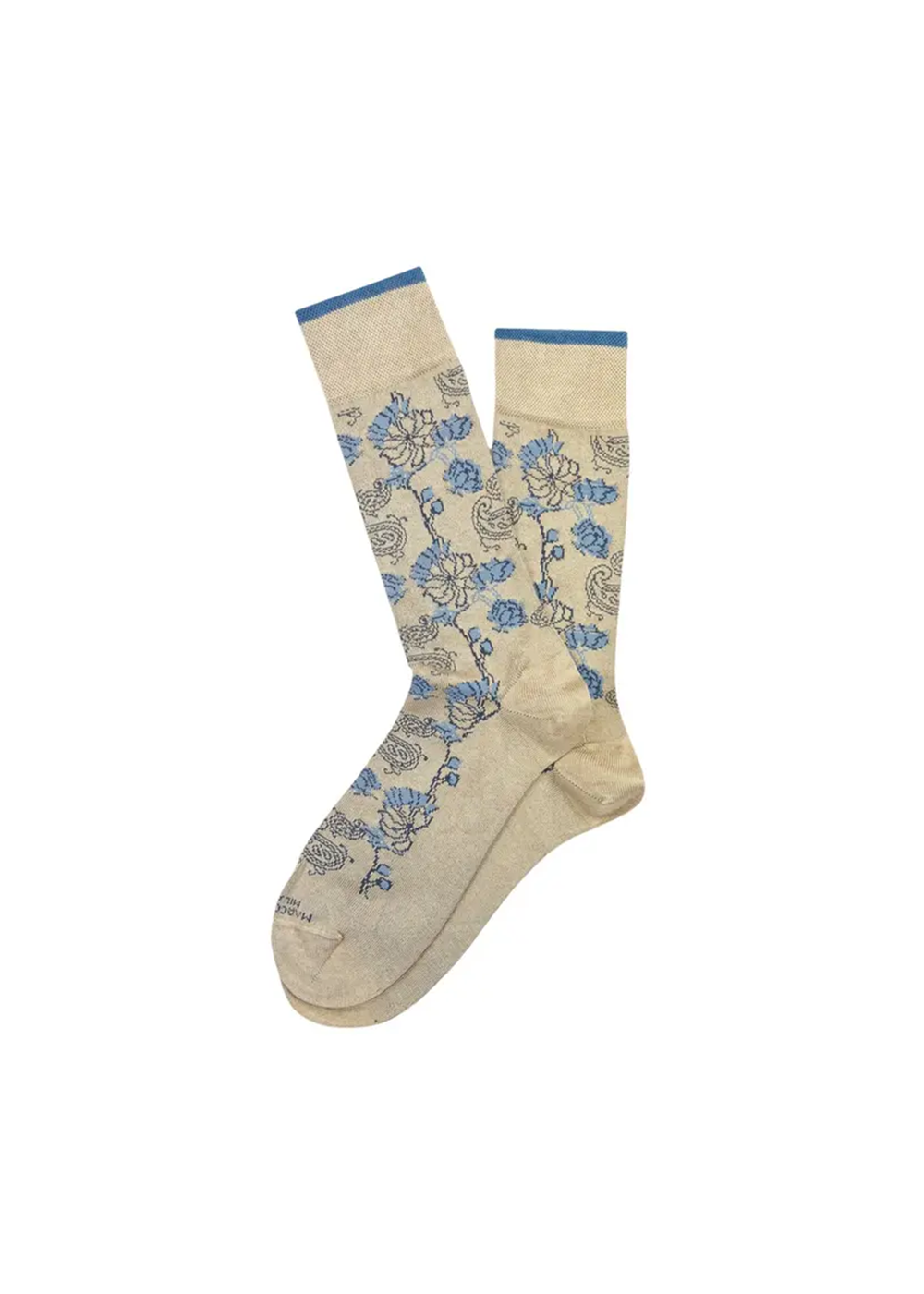 Mousse of Modal Dharam Flower Socks - Beige - Marcoliani Canada - Danali