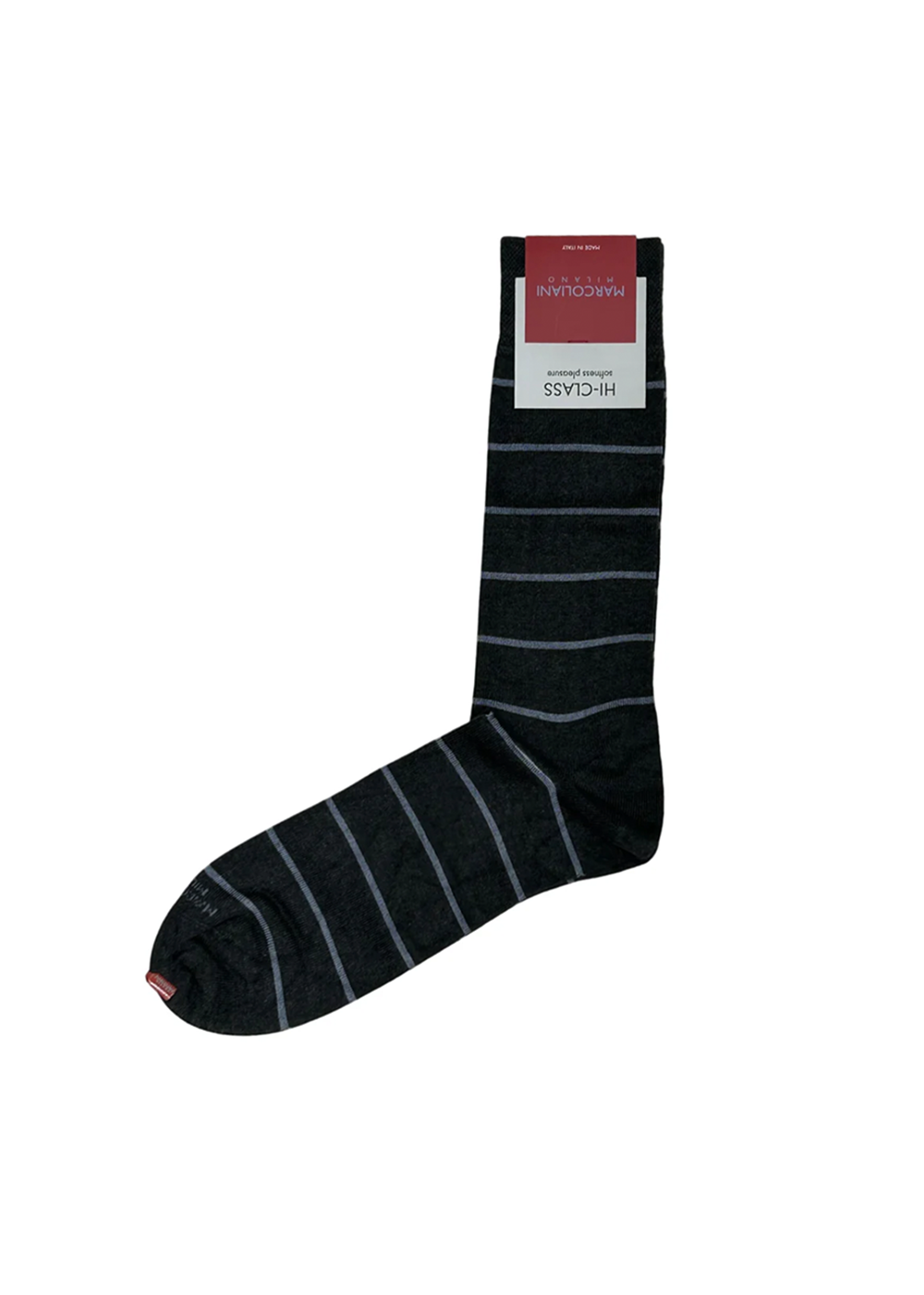 Mousse of Modal Stripes Socks - Asphalt - Marcoliani Canada - Danali