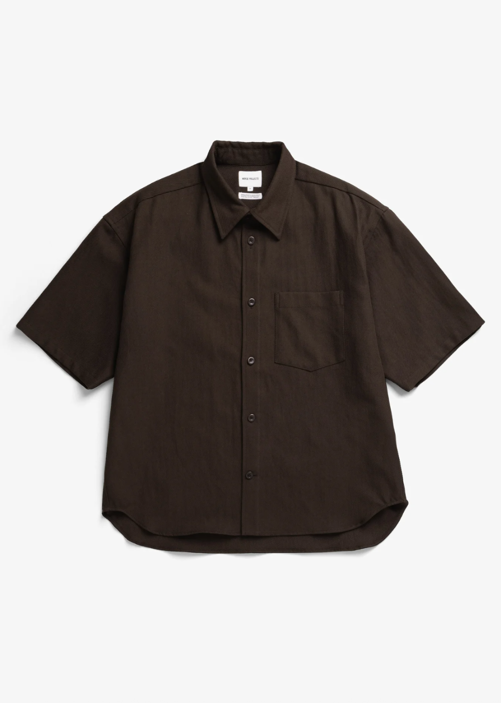 Ulriken Oversized Cotton Linen Twill SS Shirt - Delicioso Brown - Danali - Canada - Danali - N40-0856 