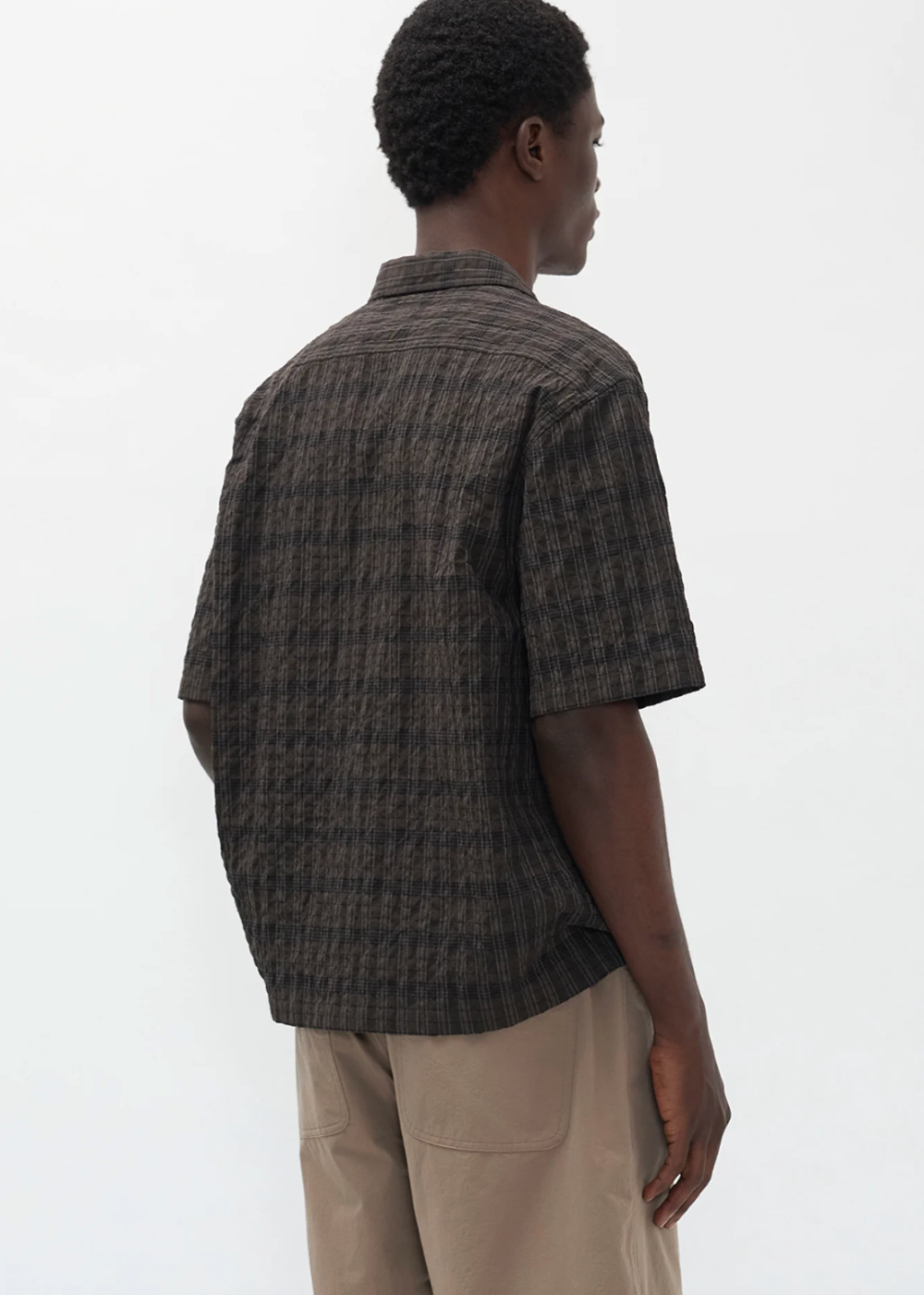 Mols Check SS Camp Shirt - Delicioso Brown - Norse Projects Canada - Danali - N40-0857 