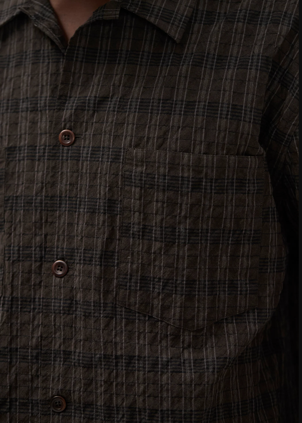 Mols Check SS Camp Shirt - Delicioso Brown - Norse Projects Canada - Danali - N40-0857 