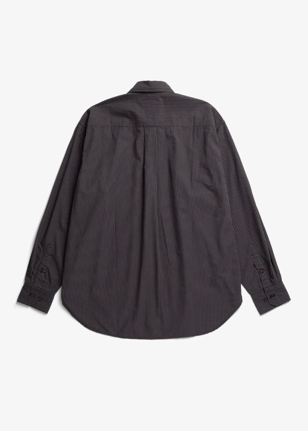 Espevik Oversize Poplin Check Shirt - Dark Navy Check - Norse Projects Canada - Danali - N40-0877