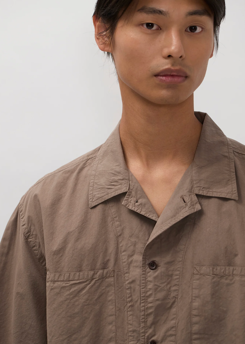 Mols Tencel SS Shirt - Walnut - Norse Projects Canada - Danali - N40-0878
