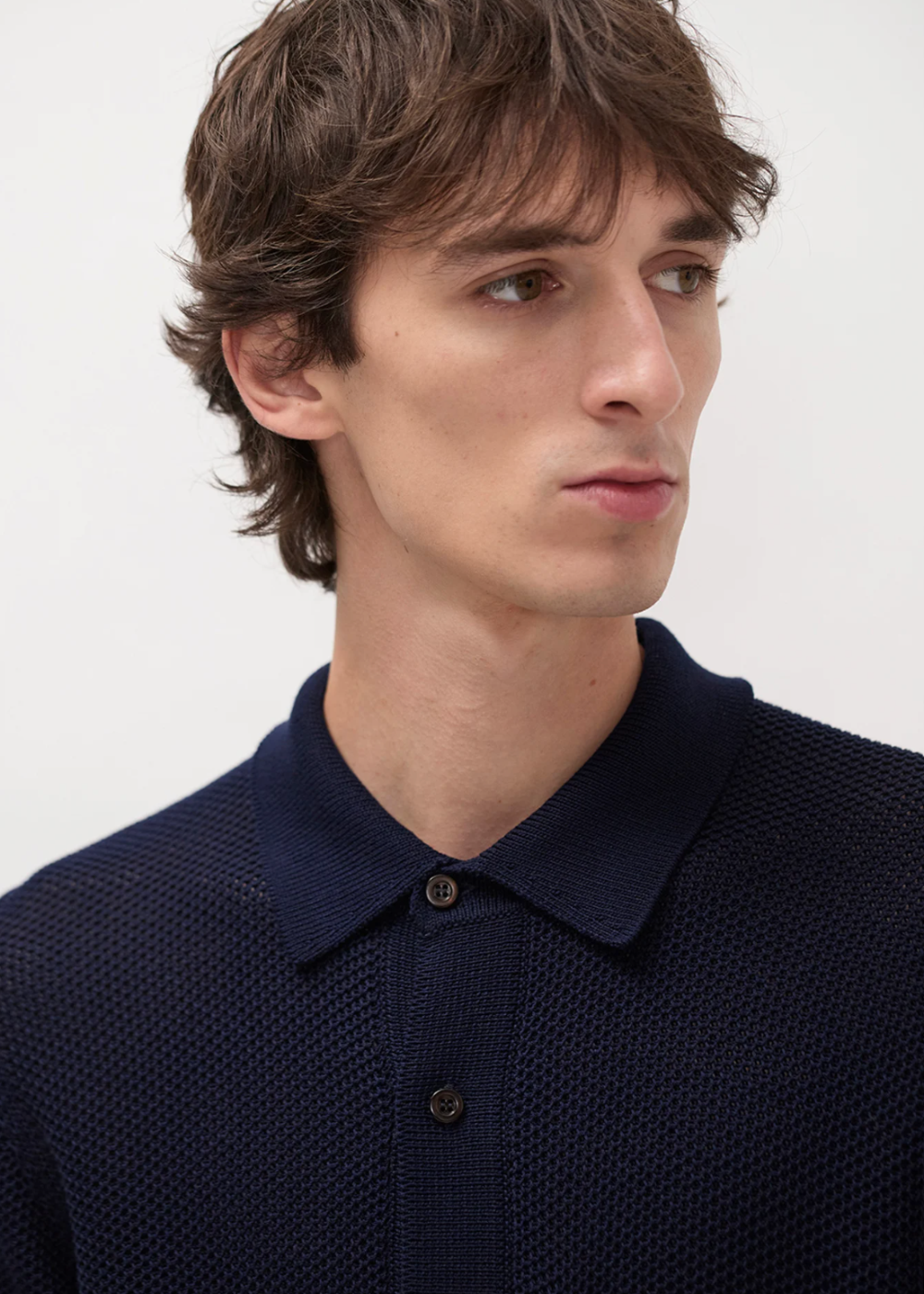 Fredensborg Mercerised Cotton Knitted Shirt - Dark Navy - Norse Projects Canada - Danali - N45-0668