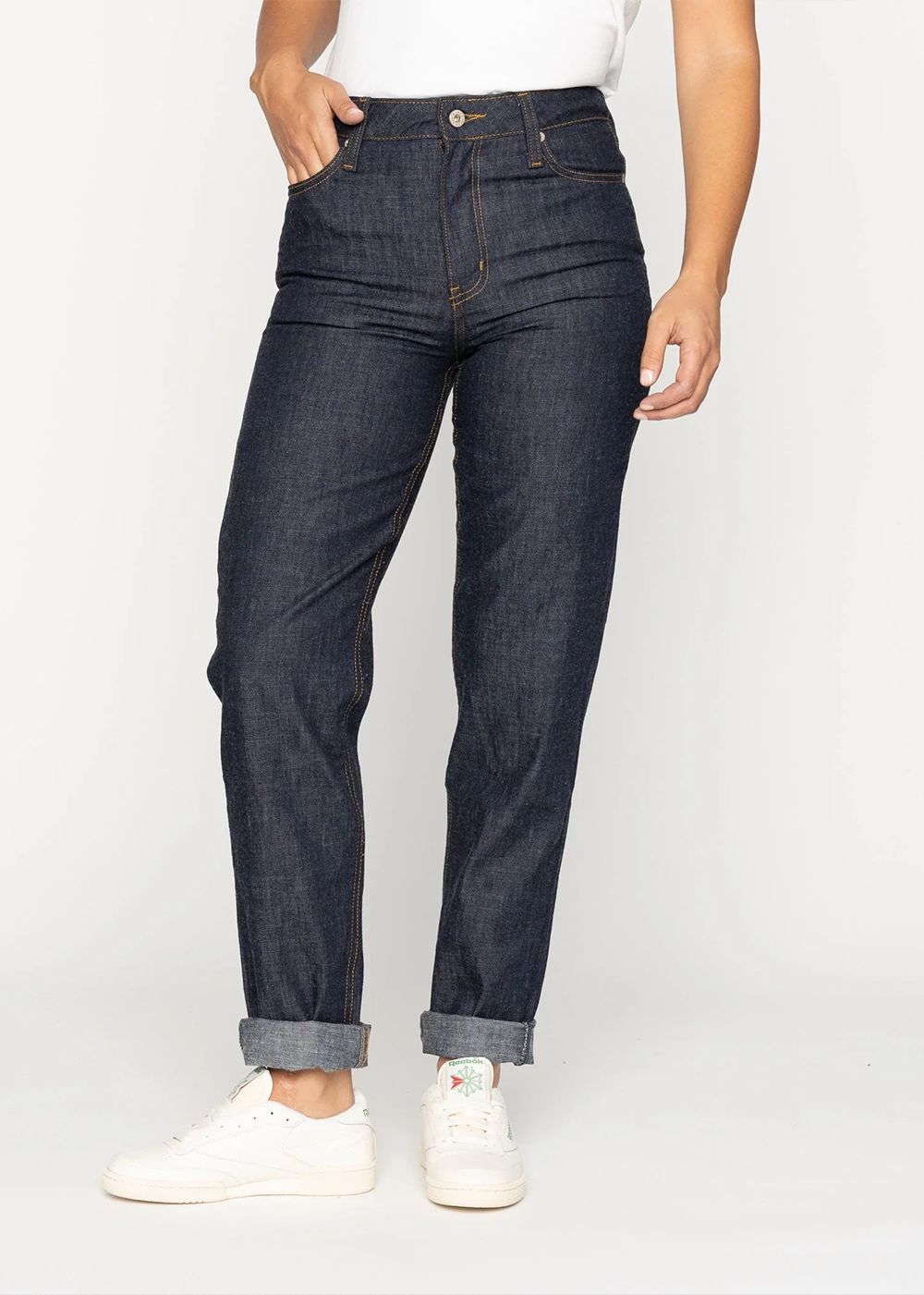 Bestie 10oz Rinsed Denim - Indigo - Naked and Famous Denim Canada - Danali