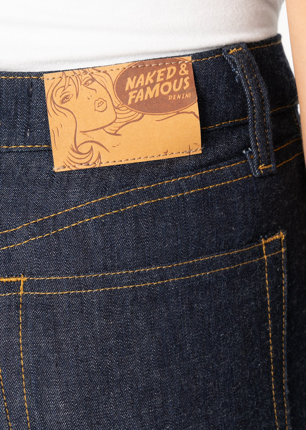 Bestie 10oz Rinsed Denim - Indigo - Naked and Famous Denim Canada - Danali