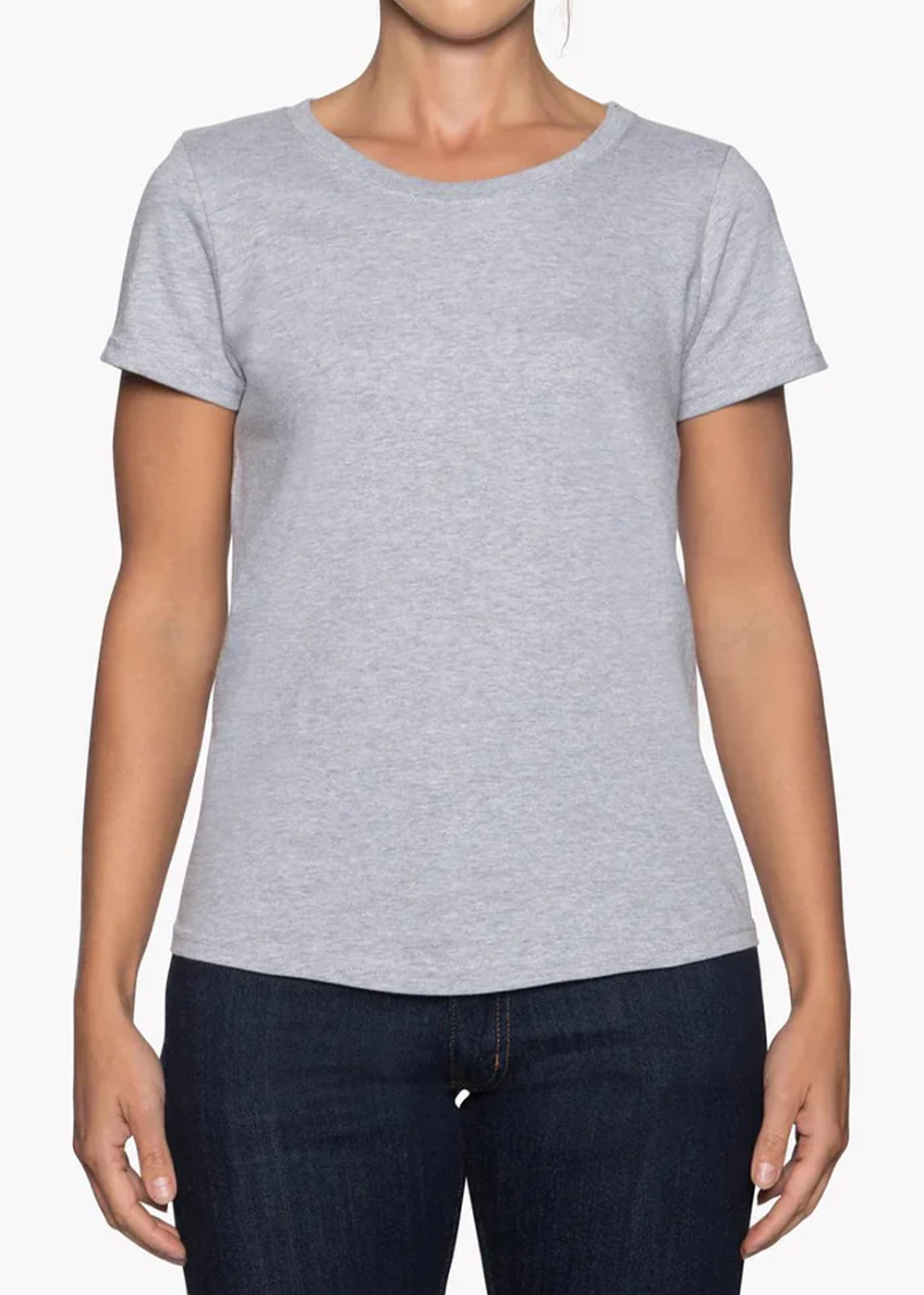 Circular Knit Ballet Tee - Heather Grey -  Naked and Famous Denim - Danali - Canada