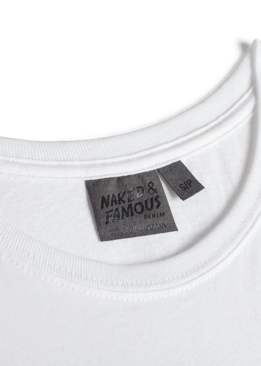 Circular Knit Ballet Tee - White - Naked and Famous Denim Canada - Danali - 303832427