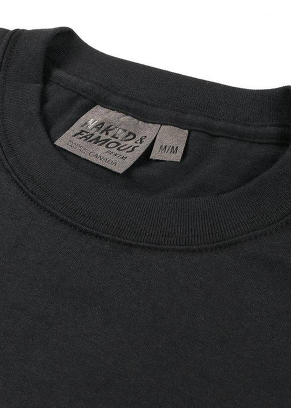 Circular Knit T-Shirt - Black - Naked and Famous Denim Canada - Danali