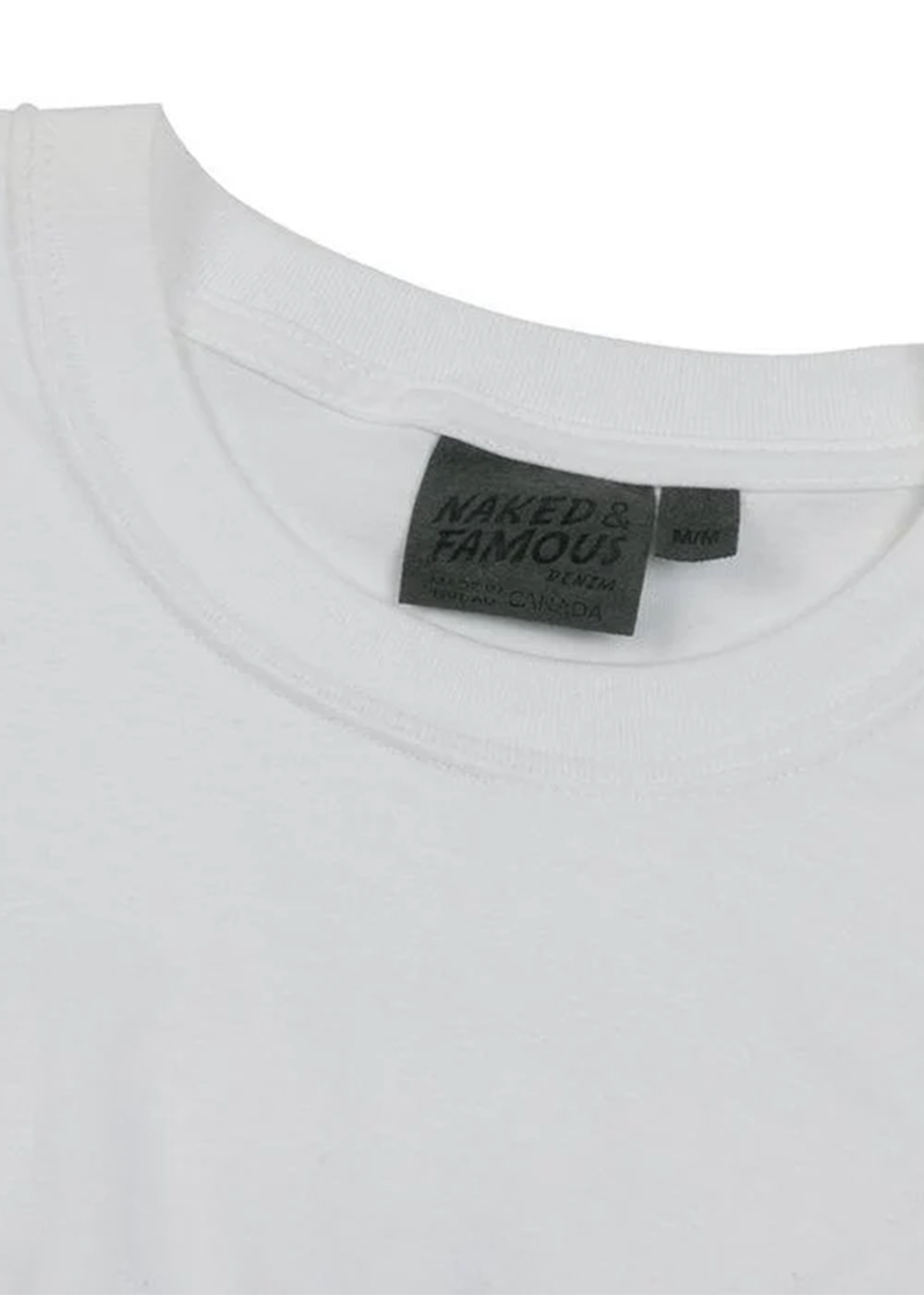 Circular Knit T-Shirt - White - Naked and Famous Denim Canada - Danali