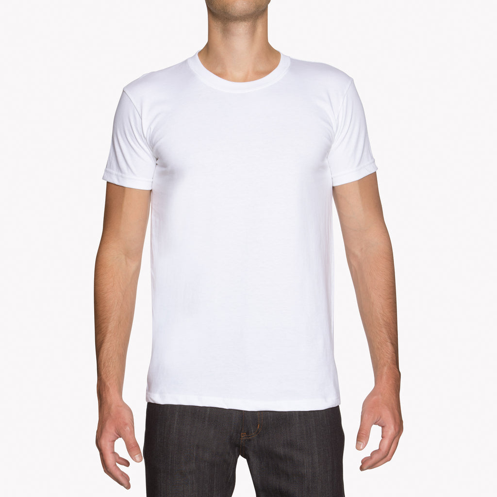 Circular Knit T-Shirt - White - Naked and Famous Denim Canada - Danali