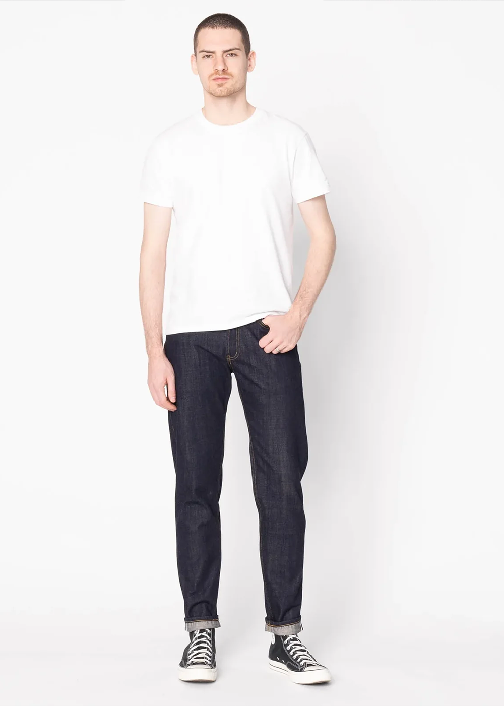 Naked and Famous Denim Easy Guy - Sea Island Selvedge - Indigo - Danali