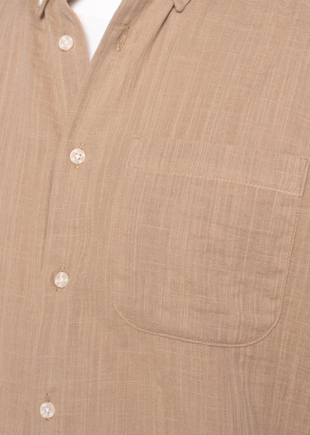 Easy Shirt Double Weave Slub Gauze - Sand - Naked and Famous Denim Canada - Danali