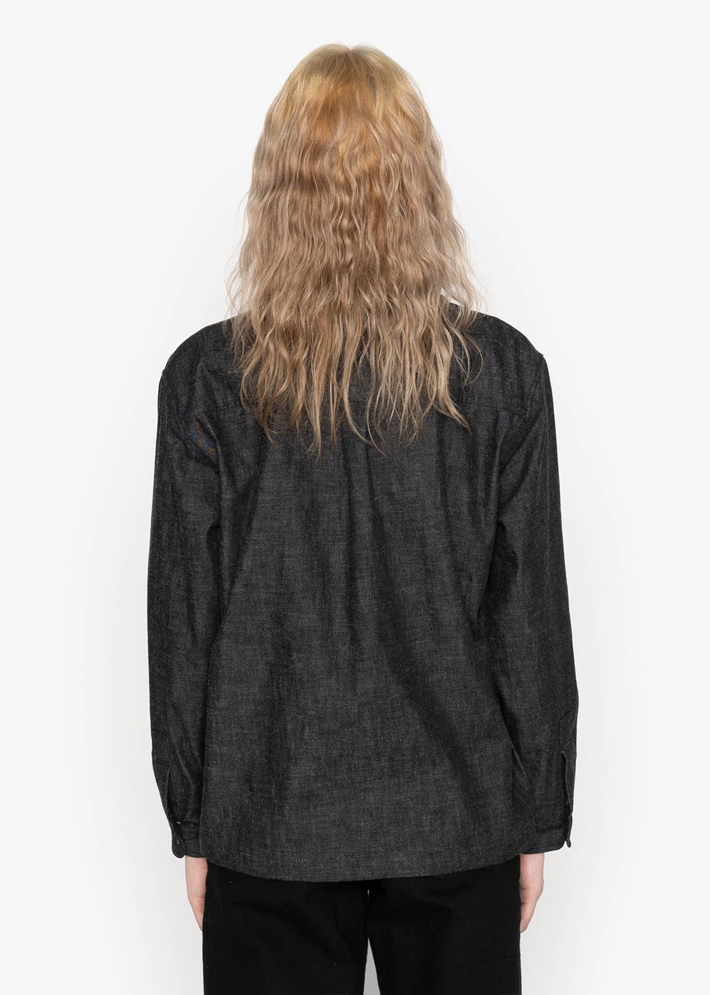 Judy Shirt Black Lightweight Denim - Naked and Famous Denim Canada - Danali