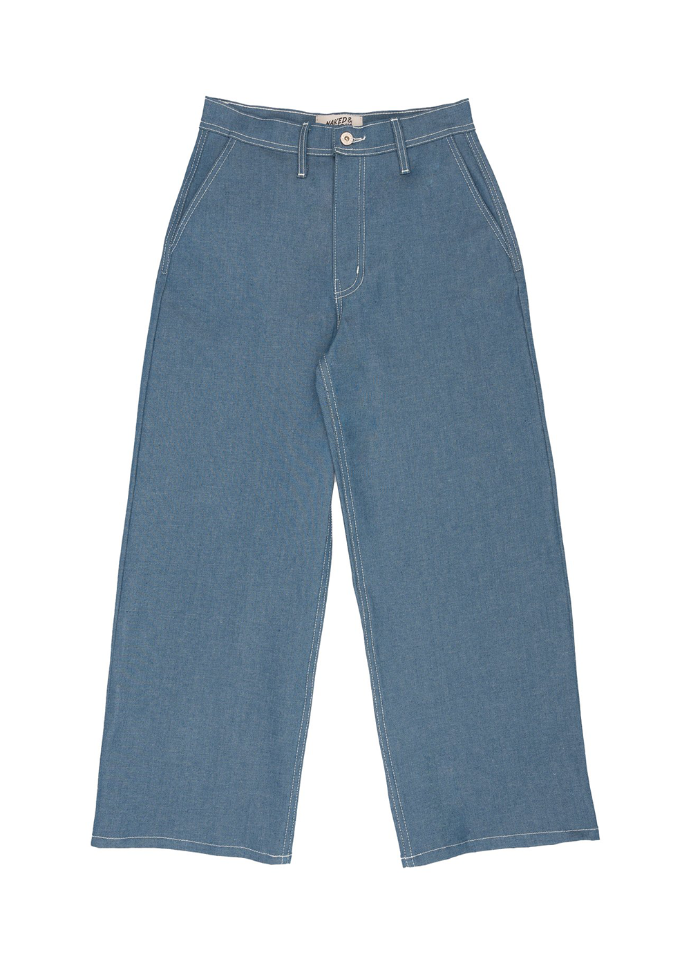 Maudie - Antique Blue Denim Stretch - Naked and Famous Denim Canada - Danali