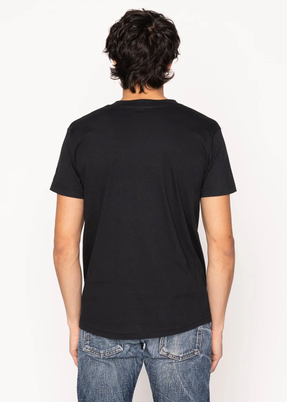 Pocket Tee Indigo Sashiko - Black - Naked and Famous Denim Canada - Danali