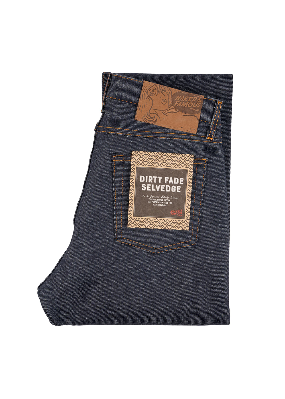 True Guy Dirty Fade Selvedge Jeans - Indigo - Naked and Famous Denim Canada - Danali